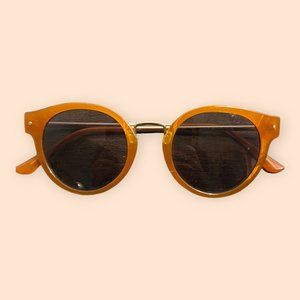 Vintage-Inspired Orange & Gold Retro Sunglasses | & Other Stories